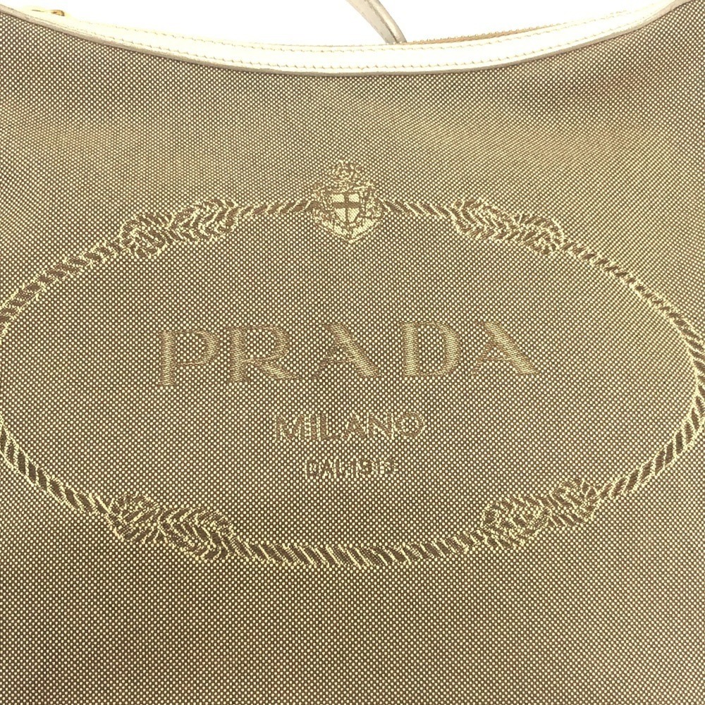 PRADA Cream Leather Shoulder Bag - Picture 11 of 16